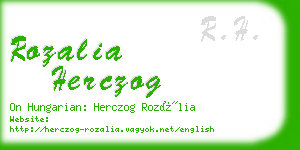 rozalia herczog business card